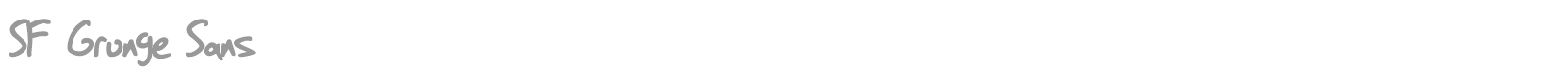 SF Grunge Sans font preview